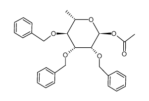 1-O-acetyl-2,3,4-tri-O-benzyl-6-deoxy-α-L-mannose