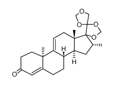 (8S,10R,13S,14S,16R)-10,13,16-trimethyl-1,6,7,8,10,12,13,14,15,16-decahydrodispiro[cyclopenta[a]phenanthrene-17,4'-[1,3]dioxolane-5',4''-[1,3]dioxolan]-3(2H)-one