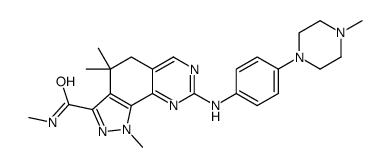 N,1,4,4-四甲基-8-((4-(4-甲基哌嗪-1-基)苯基)氨基)-4,5-二氢-1H-吡唑并[4,3-H]喹唑啉-3-甲酰胺