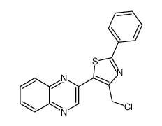 4-(chloromethyl)-2-phenyl-5-(quinoxalin-2-yl)thiazole