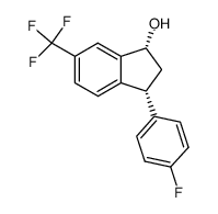 3-(4-fluorophenyl)-6-(trifluoromethyl)indan-1-ol