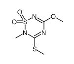 5-甲氧基-2-甲基-3-(甲基硫烷基)-2H-1,2,4,6-噻三嗪 1,1-二氧化