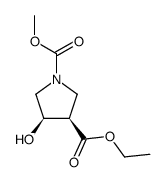 cis-ethyl 1-methoxycarbonyl-4-hydroxypyrrolidine-3-carboxylate