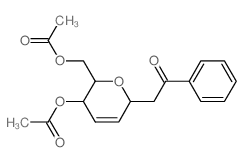 (3-acetyloxy-6-phenacyl-3,6-dihydro-2H-pyran-2-yl)methyl acetate