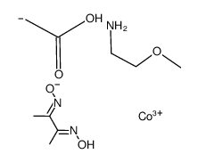 (carboxymethyl)(2-methoxyethylamine)bis(dimethylglyoximato)cobalt(III)