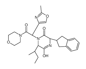 (3R,6R)-6-[(2S)-butan-2-yl]-3-(2,3-dihydro-1H-inden-2-yl)-1-[(1R)-1-(2-methyl-1,3-oxazol-4-yl)-2-morpholin-4-yl-2-oxoethyl]piperazine-2,5-dione