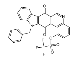 12-benzyl-7,13-dioxo-12,13-dihydro-7H-indolo[3,2-j]phenanthridine-1-yl trifluoromethanesulfonate