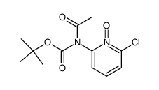 2-(N-(tert-butoxycarbonyl)acetamido)-6-chloropyridine 1-oxide