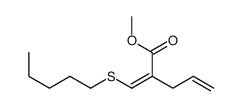 methyl 2-(pentylsulfanylmethylidene)pent-4-enoate