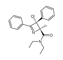 N,N-diethyl-3-chloro-2,3-dihydro-2-methyl-3,4-diphenyl-2-azetecarboxamide