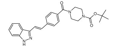 1-哌嗪羧酸,4-[4-[(1E)-2-(1H-吲唑-3-基)乙烯]苯甲酰基]-, 1,1-二甲基乙酯