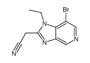 (7-溴-1-乙基-1H-咪唑并[4,5-c]吡啶-2-基)乙腈