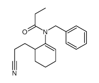 N-benzyl-N-[6-(2-cyanoethyl)cyclohexen-1-yl]propanamide