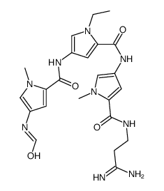 N-[5-[[5-[(3-amino-3-iminopropyl)carbamoyl]-1-methylpyrrol-3-yl]carbamoyl]-1-ethylpyrrol-3-yl]-4-formamido-1-methylpyrrole-2-carboxamide