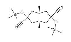 1,5-Dimethyl-3,7-bis(trimethylsilyloxy)bicyclo[3.3.0]octan-3,7-dicarbonitril