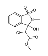 methyl 2-chloro-2-(3-hydroxy-2-methyl-1,1-dioxido-2,3-dihydrobenzo[d]isothiazol-3-yl)acetate