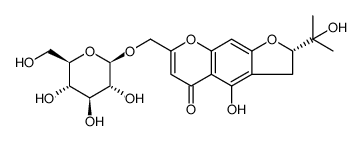 (S)7-((beta-D-吡喃葡萄糖氧基)甲基)-2,3-二氢-4-羟基-2-(1-羟基-1-甲基乙基)-5H-呋喃并(3,2-g)(1)苯并吡喃-5-酮