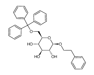 phenethyl 6-O-trityl-β-D-glucopyranoside
