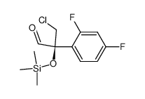 3-chloro-2-(2,4-difluorophenyl)-2-(trimethylsilanyloxy)propionaldehyde