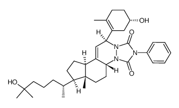 (4aR,6aR,7R,9aR,11S)-11-((S)-5-hydroxy-2-methylcyclohex-1-en-1-yl)-7-((R)-6-hydroxy-6-methylheptan-2-yl)-6a-methyl-2-phenyl-4a,6,6a,7,8,9,9a,11-octahydro-1H,5H-cyclopenta[f][1,2,4]triazolo[1,2-a]cinnoline-1,3(2H)-dione