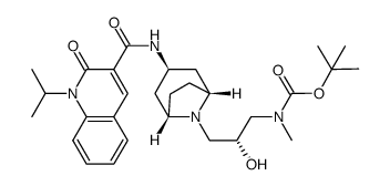 ((R)-2-hydroxy-3-{3-[(1-isopropyl-2-oxo-1,2-dihydroquinoline-3-carbonyl)amino]-(1S,3R,5R)-8-azabicyclo[3.2.1]oct-8-yl}propyl)methylcarbamic acid tert-butyl ester