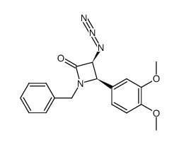 (3S,4R)-3-azido-1-benzyl-4-(3,4-dimethoxyphenyl)azetidin-2-one