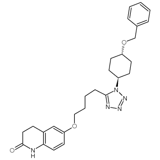 反式-3,4-二氢-6-[4-[1-[4-(苯基甲氧基)环己基]-1H-四唑-5-基]丁氧基]-2(1H)-喹啉酮