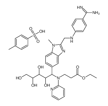 N-[[2-[[[4-(氨基亞氨基甲基)苯基]氨基]甲基]-1-甲基-1H-苯并咪唑-5-基]羰基]-N-2-吡啶基-β-丙氨酸乙酯 4-甲基苯磺酸鹽