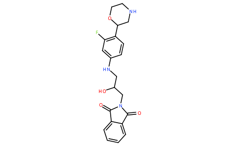 N-(3-酞酰亞胺基-2- (R)-羥基丙基)-3-氟 -4-(嗎啉基)苯胺