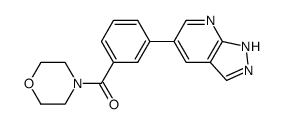 morpholin-4-yl-[3-(1H-pyrazolo[3,4-b]pyridin-5-yl)-phenyl]-methanone