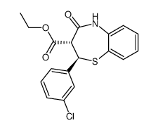 ethyl (2R,3S)-2-(3-chlorophenyl)-4-oxo-2,3,4,5-tetrahydrobenzo[b][1,4]thiazepine-3-carboxylate