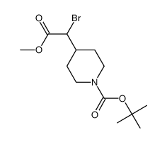 tert-butyl 4-(1-bromo-2-methoxy-2-oxoethyl)piperidine-1-carboxylate