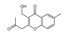 3-(hydroxymethyl)-6-methyl-2-(2-oxopropyl)chromen-4-one