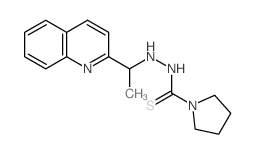 N'-(1-quinolin-2-ylethyl)pyrrolidine-1-carbothiohydrazide