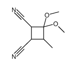 3,3-dimethoxy-4-methylcyclobutane-1,2-dicarbonitrile