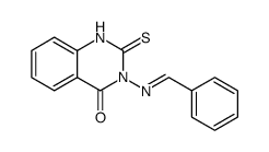 4(1H)-Quinazolinone, 2,3-dihydro-3-[(phenylmethylene)amino]-2-thioxo