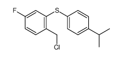 1-(chloromethyl)-4-fluoro-2-(4-propan-2-ylphenyl)sulfanylbenzene