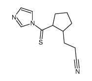 3-[2-(imidazole-1-carbothioyl)cyclopentyl]propanenitrile