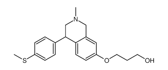 3-[[2-methyl-4-(4-methylsulfanylphenyl)-3,4-dihydro-1H-isoquinolin-7-yl]oxy]propan-1-ol