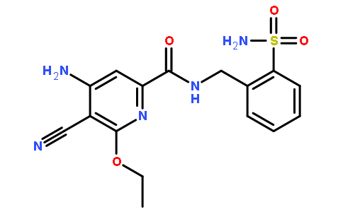 4-氨基-N-[[2-(氨基磺酰基)苯基]甲基]-5-氰基-6-乙氧基-2-吡啶羧酰胺