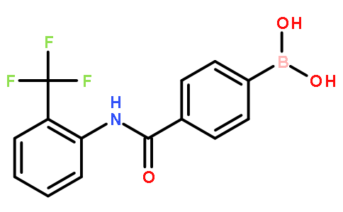 4-[2-(三氟甲基)苯基氨甲酰基]苯硼酸