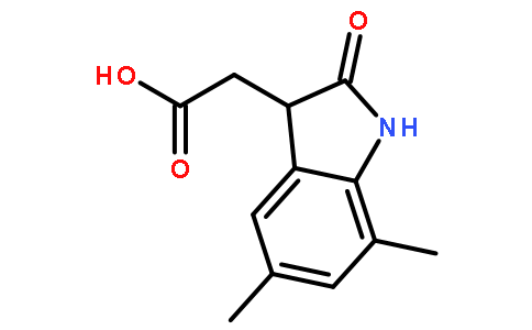 (5,7-二甲基-2-氧代-2,3-二氫-1H-吲哚-3-基)乙酸