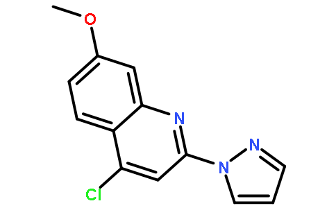 4-氯-7-甲氧基-2-(1H-吡唑-1-基)喹啉