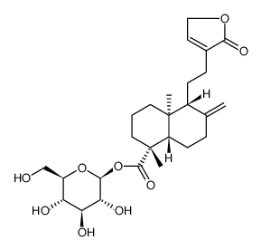 BETA-D-吡喃葡萄糖 1-[(1S,4AS,5R,8AR)-5-[2-(2,5-二氢-2-氧代-3-呋喃基)乙基]十氢-1,4A-二甲基-6-亚甲基-1-萘甲酸酯]