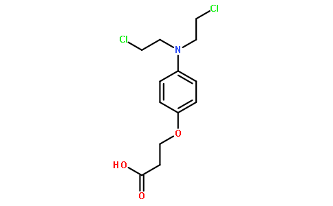 Propionic acid, 3-(p-[bis(2-chloroethyl)amino]phenoxy)-