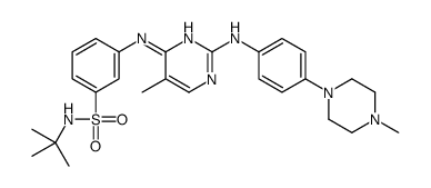 N-(1,1-二甲基乙基)-3-[[5-甲基-2-[[4-(4-甲基-1-哌嗪)苯基]氨基]-4-嘧啶]氨基]苯磺酰胺