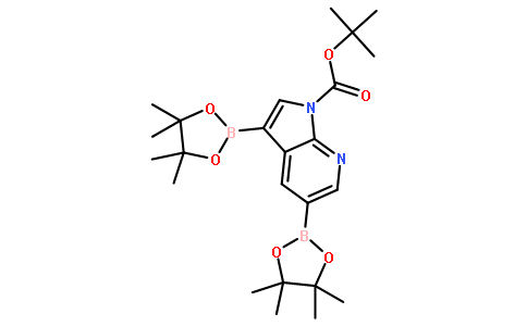 3,5-雙(4,4,5,5-四甲基-1,3,2-二噁硼烷-2-基)-1H-吡咯并[2,3-b]吡啶-1-羧酸叔丁酯