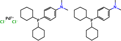 Bis[(dicyclohexyl)(4-dimethylaminophenyl)phosphine] palladium(II) chloride,  (A-caPhos)2PdCl2