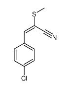 3-(4-chlorophenyl)-2-methylsulfanylprop-2-enenitrile