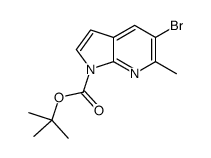 2-Methyl-2-propanyl 5-bromo-6-methyl-1H-pyrrolo[2,3-b]pyridine-1- carboxylate